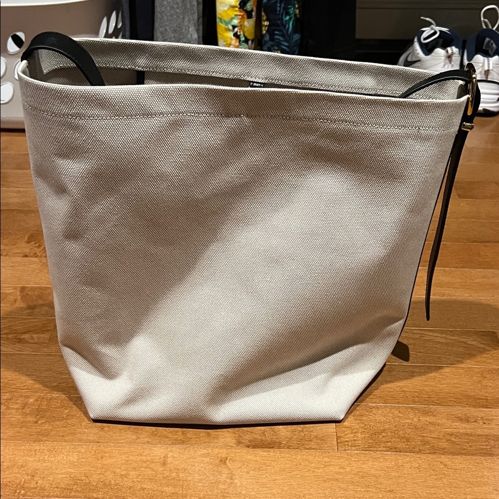 Madewell extra large canvas and leather tote/bag